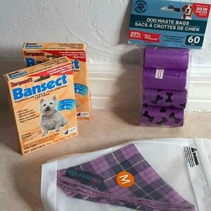 Dog Care Kit Bundle Bansect waste bags bandana